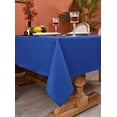 thumbnail image 6 of MEANMOY Royal Blue 210GSM Water & Stain Resistant Rectangle Tablecloth, 52 x 70 inch Rectangular Table Cloth Wrinkle Free Washable, 6 of 8