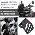 thumbnail image 1 of ALLTIMES Rear ABS Sensor Guard for Ducati DesertX 2022+, Black A3 Steel CNC Technology Anodization, 1 of 8