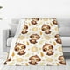 thumbnail image 1 of Fotbe Sloth Yoga Manta de Franela Acolchonada con Estampado, Súper Suave y Esponjosa, Extra Grande para Sofá, Cama, Uso Todo el Año-60"x50", 1 of 7