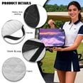 thumbnail image 6 of SEANATIVE Golf Cart Seat Covers, Portable Foldable Golf Cart Seat Towel Blanket, Soft Comfortable Universal Club Car Accessories Fit for EZGO Yamaha, Beach Palm Tree Seagull Sunset Pattern, 6 of 7