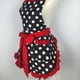 thumbnail image 3 of Cute Apron Retro Black Polka Dot Retro Ruffle Side Vintage Cooking Aprons, 3 of 4