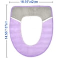 thumbnail image 2 of 4 Uds. Cojín para asiento de inodoro, cojín para asiento de inodoro lavable más grueso, alfombrilla para invierno, 2 of 5