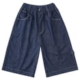 thumbnail image 3 of Lullu Boys Denim Shorts Casual Jorts Loose Knee Length Jean Shorts, Sizes 4-14, 3 of 3