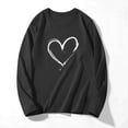 thumbnail image 4 of Posijego Fall Winter Women's Plus Size Tops Printed Round Neck Long Sleeve Basic Tees Comfy T-Shirts, 4 of 4