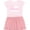 Pink With Stripes, variant on Inktastic Breast Cancer Awareness Pink Ribbons and Flag Girls Toddler Dress