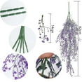 thumbnail image 4 of Mecorevxz Christmas Decorations Artificial Hanging Plants Simulation Hanging Rattan Fake Flowers Vines Decoration Wedding Living Room Simulation Green Plants（Purple）, 4 of 8
