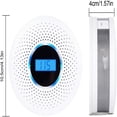 thumbnail image 3 of Detector CO Sound LCD Screen, Alarm CO Detector, Carbon Monoxide Detector, Portable Home Office Bedroom, Foldable Metal Frame, 2-Tier Design, for Dorm Safe Living, 3 of 6