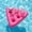Hot Pink, variant on Inflatable Pool Cup Holder Float for 6 Drinks Wearable Hat Summer Floating Beverage Caddy