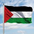 thumbnail image 1 of Large 3 x 5 FT Palestine Flag With Double Stitched Vivid Color Soft Uv Fade Resistant Lightweight Durable, 1 of 5