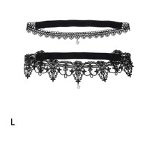 AUQ Garters for Bride,Luxe Lace Wedding Garter for Bride,Shimmering Rhinestone Garters to Enhance Your Bridal Look,Black,L