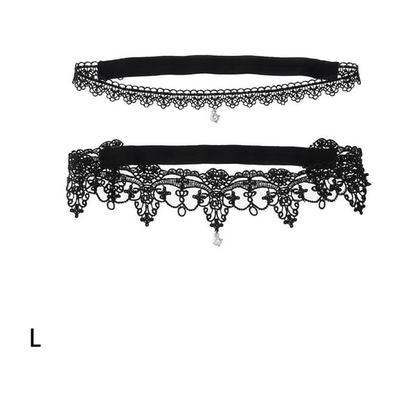 AUQ Garters for Bride,Luxe Lace Wedding Garter for Bride,Shimmering Rhinestone Garters to Enhance Your Bridal Look,Black,L