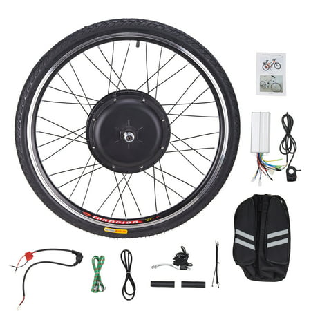 Premium 48V 1000W 26” Electronic Bike Conversion Kit with Motor Front Wheel Hub Speed