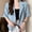 Blue, variant on Summer Blazers Women Simple Leisure Loose Korean Style Youth Single Breasted