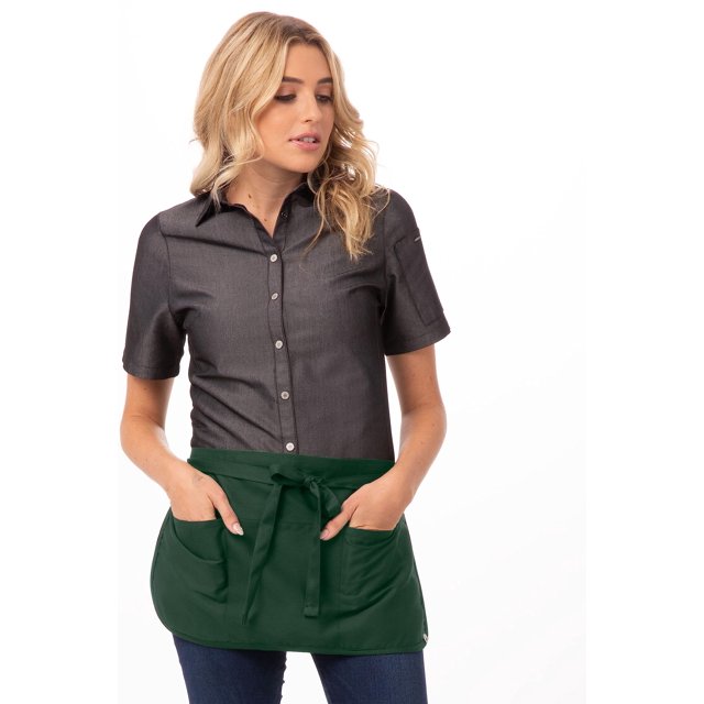 Delantal Chef Works Reversible para Camareras Verde Cazador Unisex