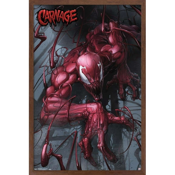 Marvel Comics - Carnage - Wall Wall Poster, 14.725" x 22.375", Framed