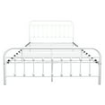 thumbnail image 4 of GZXS Queen Metal Bed Frame with Headboard & Footboard, Heavy-Duty Steel Slats and Center Support, Queen Size Platform Bed with 10.6" Under-Bed Storage Space, White, 4 of 7