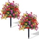 thumbnail image 1 of Flores artificiales con estacas para el suelo, estacas para jardín, arbustos artificiales, accesorios de jardín de 22 pulgadas para exteriores, jardín, porche, patio, decoración de bodas, fiestas, dec, 1 of 3