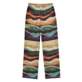 thumbnail image 2 of FORMRS Kids Pajama Pants with Pockets Size 11-12Y Boys Lounge Sleep Bottoms, Artistic Desert Pattern, 2 of 8