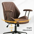 thumbnail image 5 of Ovios Indoor Height Adjustment and Waterproof Task Desk Chair, Dark Brown, 5 of 6