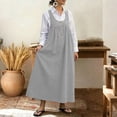 thumbnail image 4 of ClodeEU Women's Sleeveless Jumper Dress with Pockets,Casual Loose Tank Dress Gray,Womens Plus XXL, 4 of 7