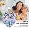 thumbnail image 7 of Coachuhhar Tree of Life Mom Necklace 925 Sterling Silver Nana Grandma Pendant Necklace with Heart Crystal Mother's Day Birthday Jewelry Gift for Women, 7 of 7