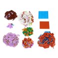 thumbnail image 2 of Juego de bloques de construcción de flores de cerezo Nikou Micro Bloque de construcción morado, 2 of 15