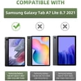 thumbnail image 2 of KOMI Case Fit Samsung Galaxy Tab A7 Lite 8.7-Inch 2021 Release Tablet, Slim Lightweight Smart Case Trifold Stand Case with Soft TPU Translucent Frosted Back Shell for Galaxy Tab A7 Lite,Black, 2 of 8
