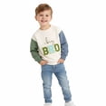 thumbnail image 4 of Krdevn Kids Big Bro Letter Embroidery Color Block Sweatshirt Casual Long Sleeve Pullover,18-24 Months, 4 of 4