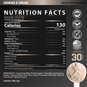 Nutrex Research IsoFit Cookies and Cream – 100% Whey Protein Isolate Powder for Lean Muscle, Recovery & Strength Support 30 Servings