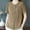 Khaki, variant on Guzom Womens Fashionable Retro Embroidered Round Neck Short Sleeve Blouse for Summer Casual Wear,Yellow,Size XL