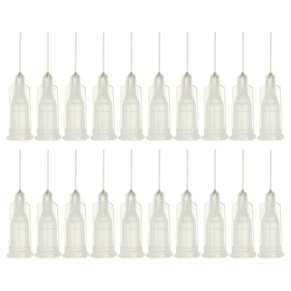 27Ga Dispensing Needles, 52PCS 1/2 Inch Industrial Blunt Tip Dispensing Needle Syringes with Luer Lock Needle for Refilling Liquid Inks Adhesive Glue Oil,Transparent
