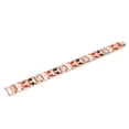 thumbnail image 3 of Pulseras de terapia magnética que mejoran el sueño y adelgazan Pulseras elegantes de acero de titanio Joyas para hombres Oro rosa, 3 of 9