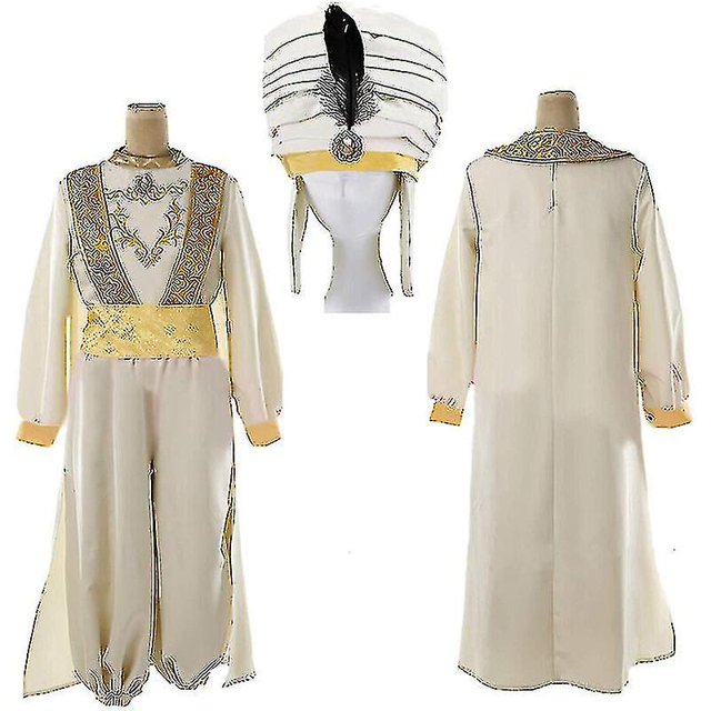 Nuevo Lámpara Aladino 3xl, disfraz de Príncipe Aladino para hombre adulto, fiesta de baile, película, disfraz de Cosplay