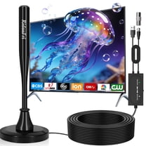 RidaaFri TV Antenna Indoor/Outdoor, HD Digital Antenna for Smart TV and Older TV’s, Support 4K/1080p/VHF/UHF Free Local Channels