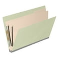 thumbnail image 2 of 25 Pt. Pressboard Classification Folders, Full Cut End Tab, Legal Size, 2 Dividers, Pale Green (Box of 10), 2 of 8