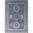 thumbnail image 1 of Ahgly Company Indoor Rectangle Mid-Century Modern Azure Blue Oriental Area Rugs, 3' x 5', 1 of 6