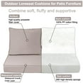 thumbnail image 5 of XXLYY Outdoor Loveseat Cushions, 48" x 24", Waterproof Fade Resistant Seat and Backrest Cushion Set for Patio Furniture, 5 of 7