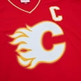 thumbnail image 4 of Men's Mitchell & Ness Lanny McDonald Red Calgary Flames Captain Patch 1988/89 Blue Line Player Jersey, 4 of 5