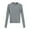 Grey, variant on Cameland Women's Loose Round Neck Geometric Pattern Perforated Knitted Long Sleeved Wool Fall and Winter Cutting Sports Long Sleeved Sweater Casual Top