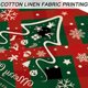 thumbnail image 3 of Juego de 4 manteles individuales de Navidad de arpillera de algodón Reversible para decoración de mesa navideña, 3 of 5