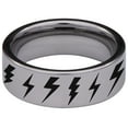 thumbnail image 4 of Lightning Bolt Tungsten Carbide Ring, 4 of 9