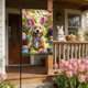 thumbnail image 4 of Decoraciones Del Porche Delantero Bandera Del Jardín de Pascua Al Aire Libre con Patrones Temáticos de Pascua para Patios Delanteros Porches Y Celebraciones de Vacaciones Familiares Decoraciones de Pa, 4 of 6