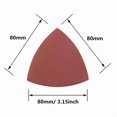 thumbnail image 4 of 180pcs Triangular Hook and Loop Triangle-Sandpaper, Fit 3-1/8 Inch Oscillating Multi To_wm25, 4 of 6
