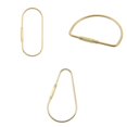 thumbnail image 1 of Paquete de 3 Durable Latón Tornillo Cerradura Llavero Clip Gancho Broche Equipo para exteriores, 1 of 9