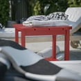 thumbnail image 6 of BizChair HDPE 2-Tier Adirondack Side Table - All-Weather - Indoor/Outdoor Red, 6 of 10