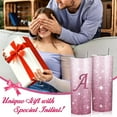 thumbnail image 6 of Initial Monogrammed Tumbler Cup Gifts, Personalized 20oz Tumblers with Lids and Straws for Girls, Women, Mom, Teacher, Wedding, Graduation, 6 of 6