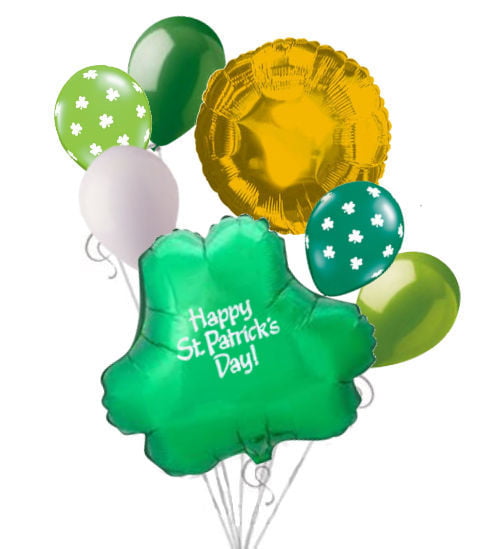 Esquirla St Patricks Day Latex Balloons Confetti Balloons Green Balloons for Saint Pattys Day Irish Party Decorations Supplies