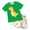 A121-Green, variant on Hessimy Toddler Boy Summer Outfit Short Sleeve T Shirt Shorts Set Neutral Clothes（Red,3-4 Years)