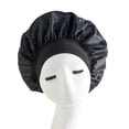 thumbnail image 5 of 2 PCS Silk Bonnet for Sleeping Black Women Sleep Cap Satin Hair Cap for Curly Hair for Men Night Head Cover/Wrap Scarf Protect Braids, 5 of 6