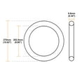 thumbnail image 3 of Unique Bargains O-Rings Caoutchouc Nitrile 252.8mm Diamètre Intérieur 270mm de 8.6mm Largeur Joint d'Étanchéité Rond 2Pcs, 3 of 3
